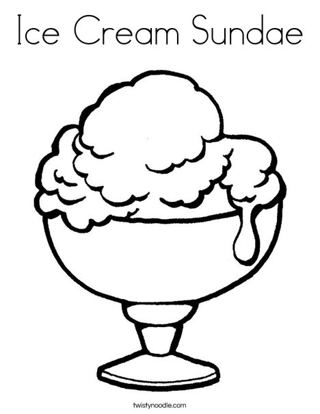 Ice Cream Sundae Coloring Page 468x605 Ice Cream Sundae Coloring Page