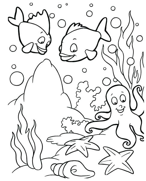 485x600 Fishing Coloring Pages