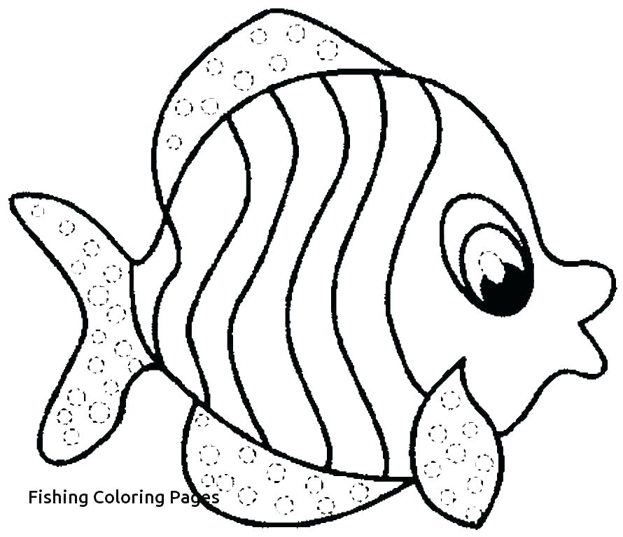890x767 Fishing Coloring Pages