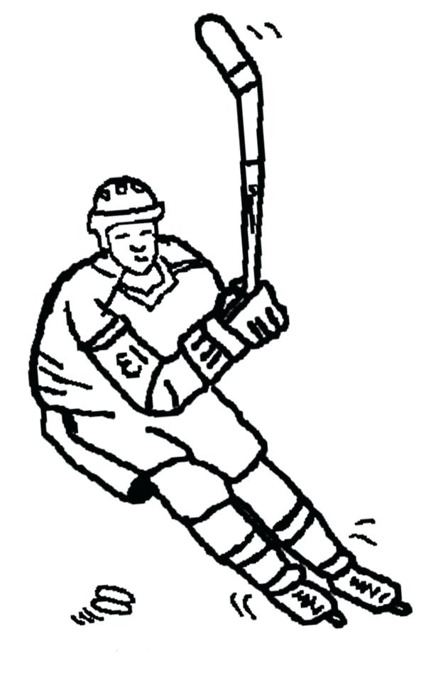 600x965 Hockey Coloring Page Hockey Coloring Pages