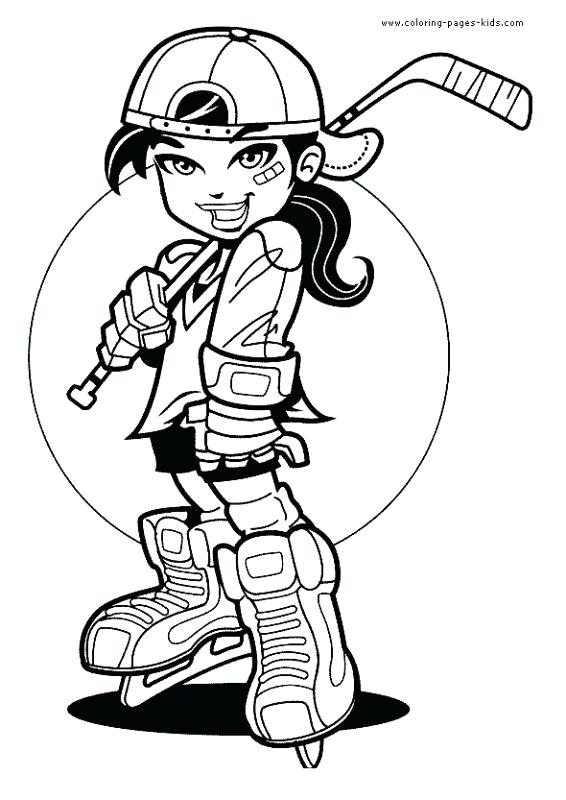 566x800 Tomboyish Girl Becomes Lovely Ice Hockey Player Coloring Pages Usa
