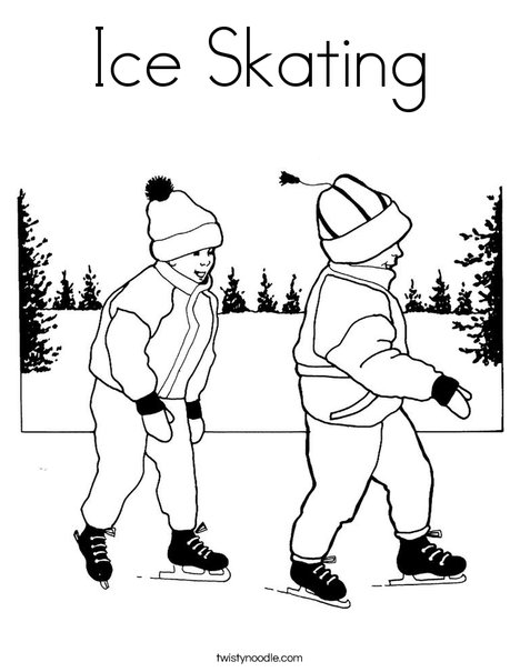 Ice Skating Coloring Page 468x605 Ice Skating Coloring Page