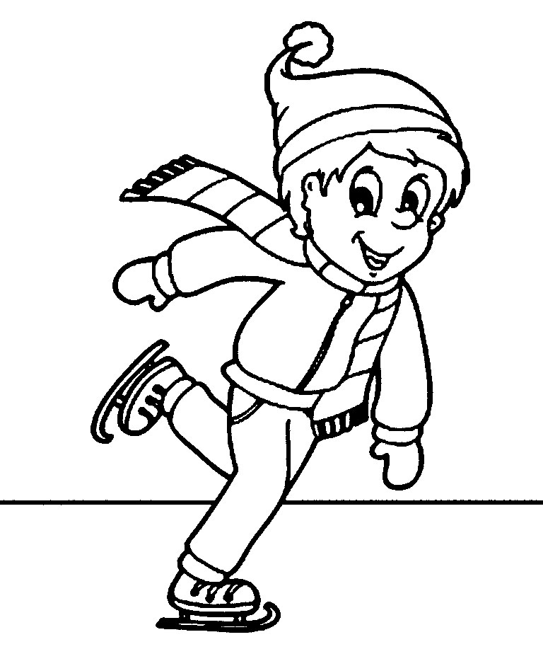 Best Sports Coloring Pages Ice Skating Coloring Pages 768x924 Best Sports Coloring Pages Ice Skating Coloring Pages