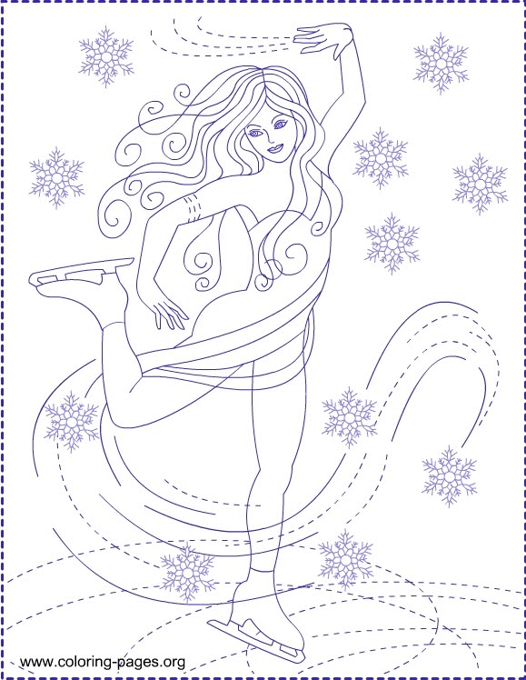 579x748 Skating Coloring Pages