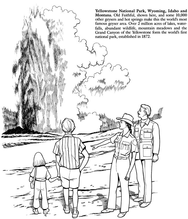 650x760 National Parks Coloring Book Sample Welcome To Dover Publications