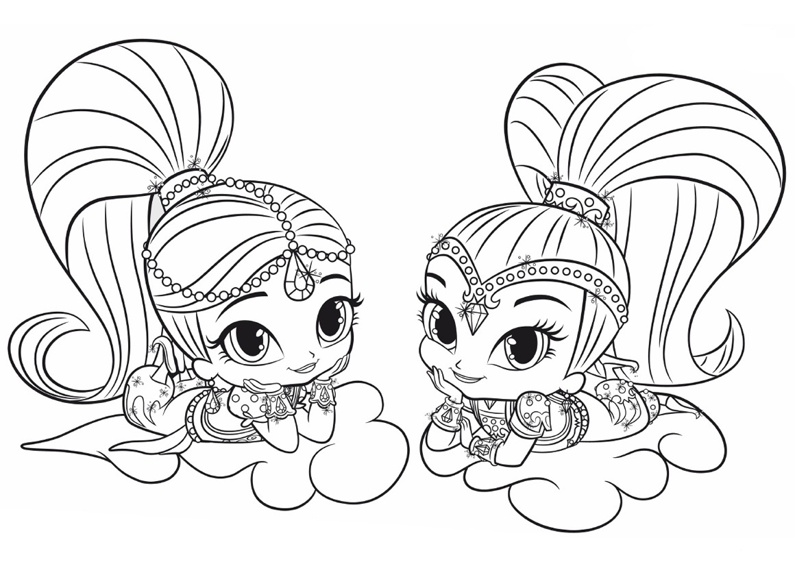 1160x820 Surprise Shimmer Shine Coloring Pages And Best