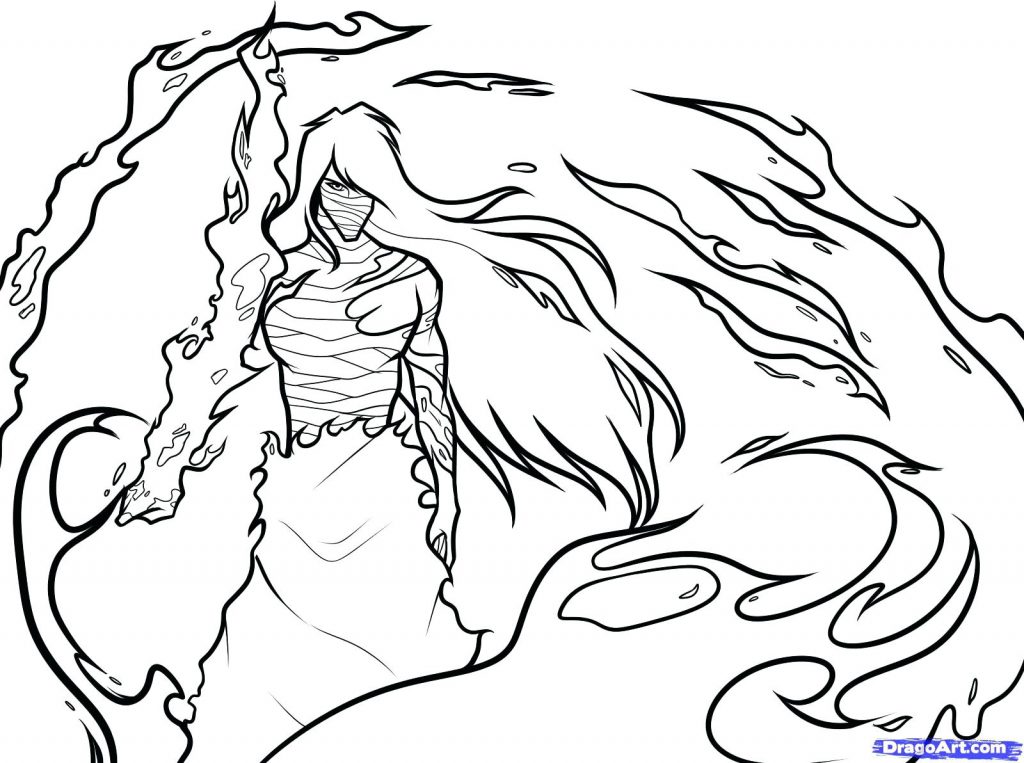 1024x763 Coloring Page ~ Bleach Coloring Pages How To Draw Step Hollow