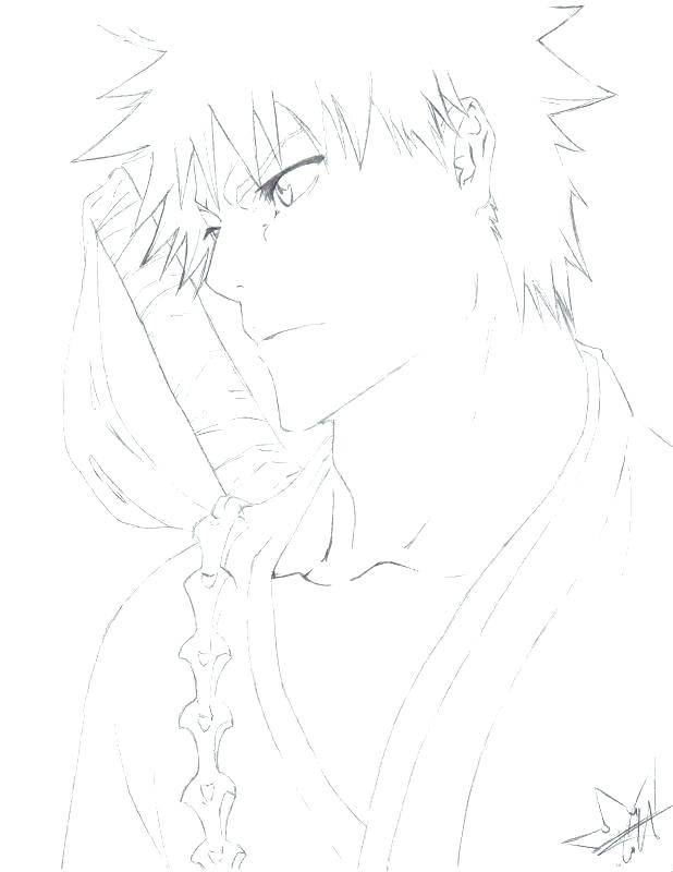 618x800 Ichigo Coloring Pages Click To See Printable Version Of Versus