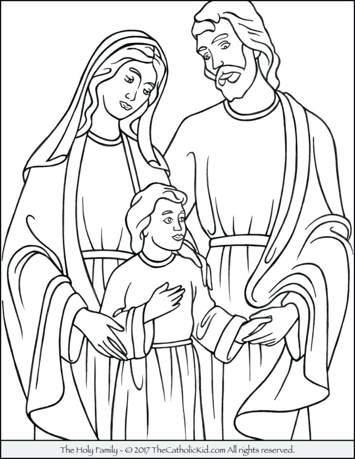 730x945 Holy Family Coloring Pages Holy Family Coloring Page Holy Family
