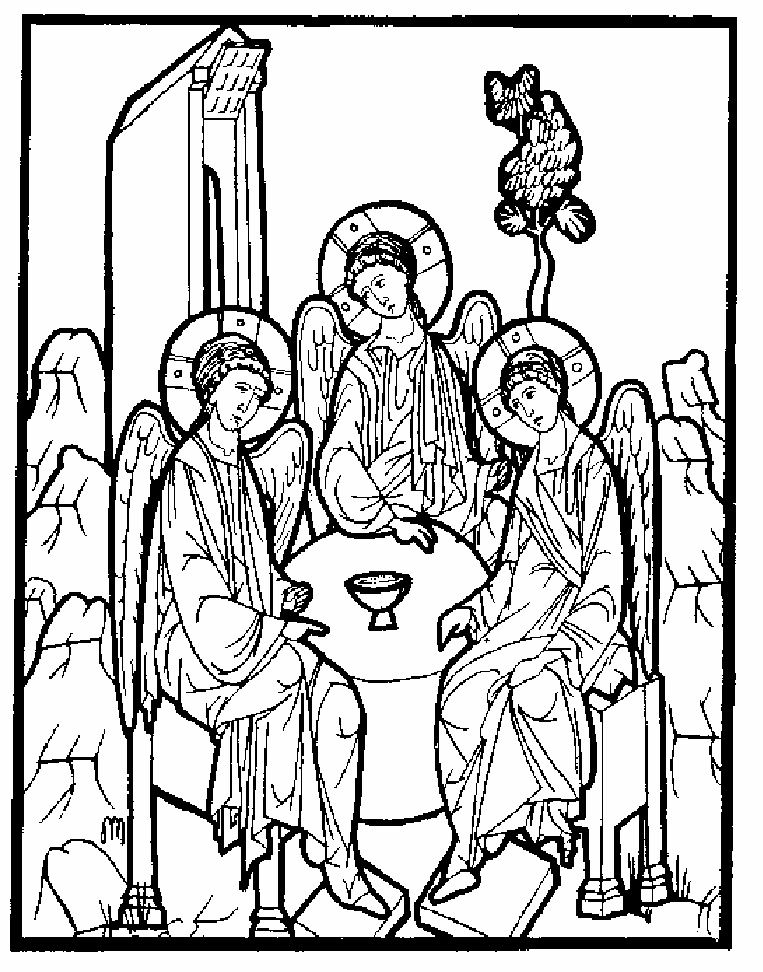 763x972 Orthodox Christian Icon Coloring Book Scribd Iconography