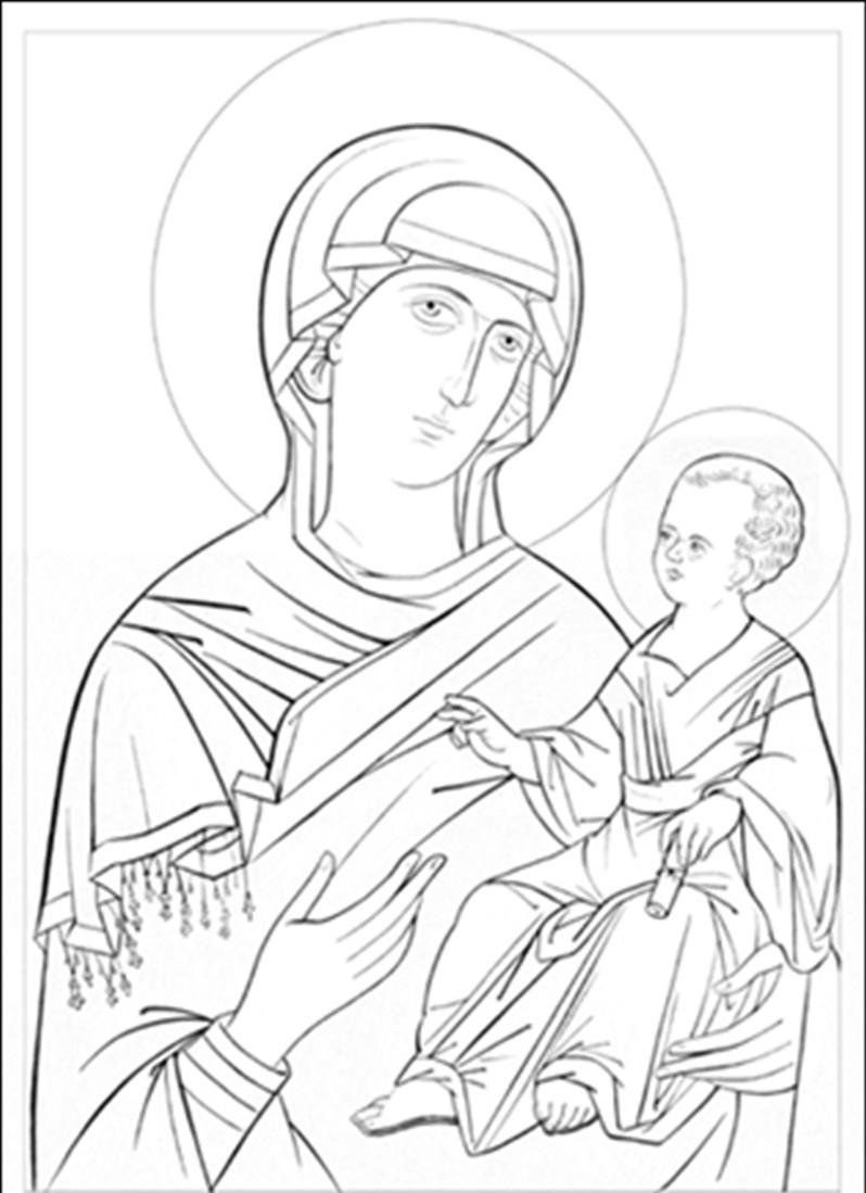 798x1099 Orthodox Icons Coloring Pages Icons