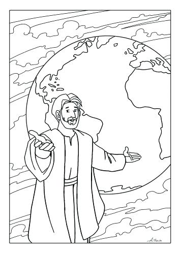 354x500 Pentecost Coloring Page Peter Preaching At Coloring Pages Con