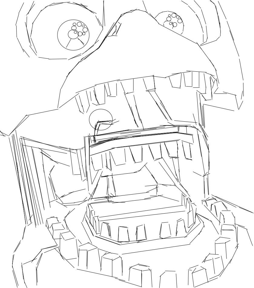 839x952 Withered Chica Icon Coloring Page. By Janusek5