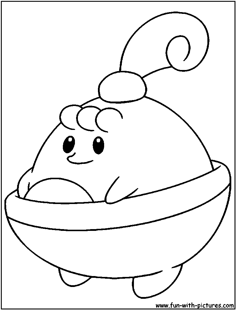 800x1050 Happiny Coloring Page