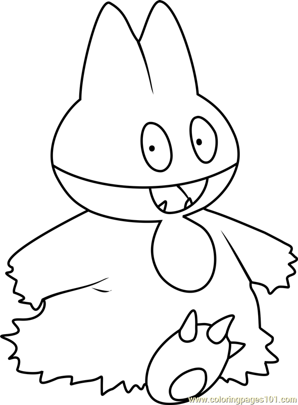 590x800 Munchlax Pokemon Coloring Page