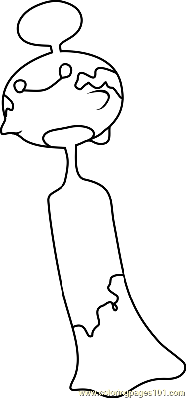 375x800 Chimecho Pokemon Coloring Page