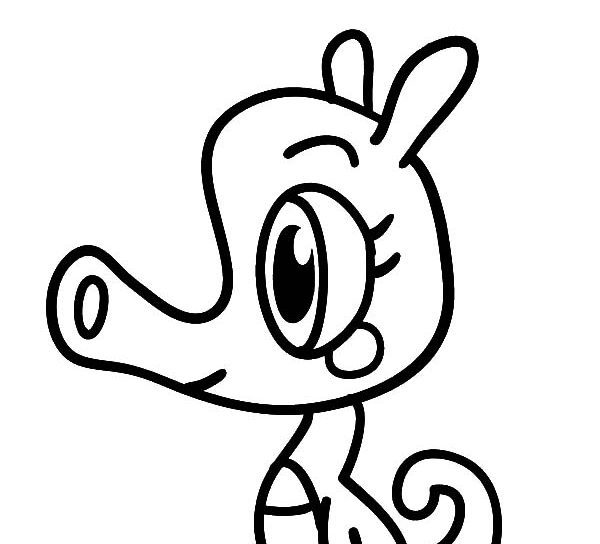 600x544 Snookums Moshling Coloring Pages Free To Print Moshi Monster