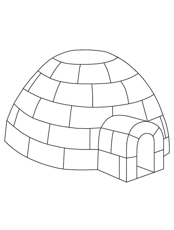 556x737 Igloo Coloring Page Igloo Coloring Lesson Kids Coloring Page