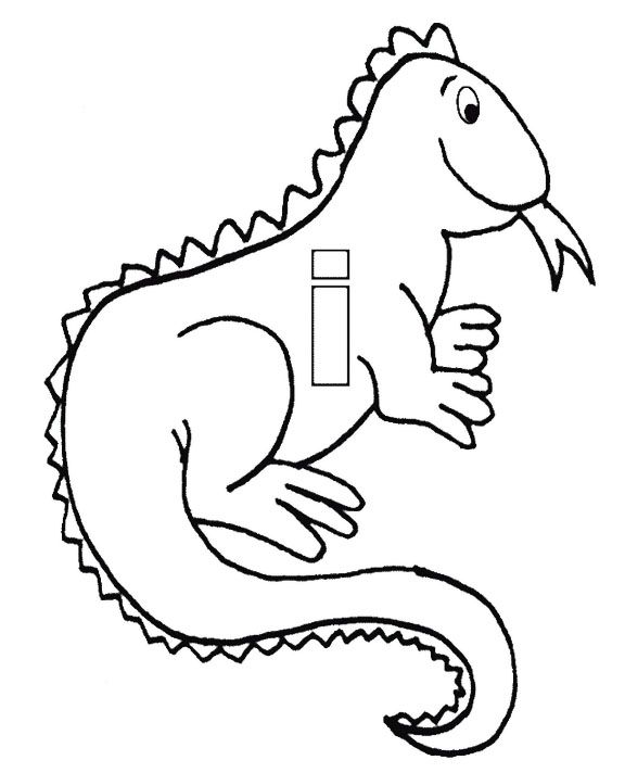 576x712 I For Iguana Coloring Pages Kids Coloring Pages