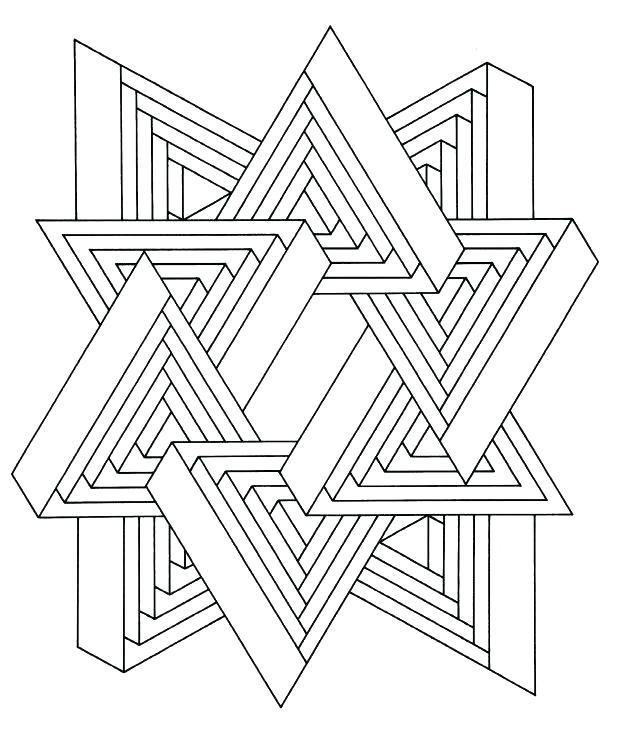 618x735 Illusion Coloring Pages Optical Illusions Coloring Pages