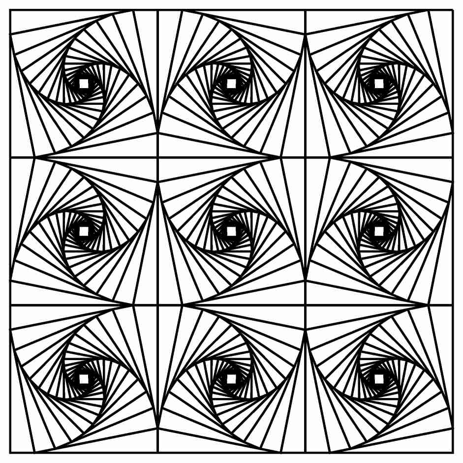 941x941 Fancy Optical Illusion Coloring Pages 72 About Remodel Outstanding