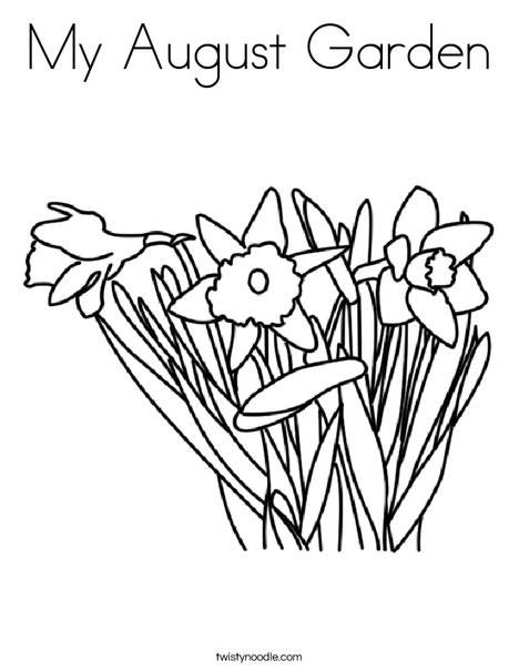 468x605 My August Garden Coloring Page