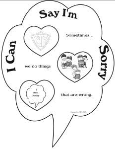 Im Sorry Coloring Page