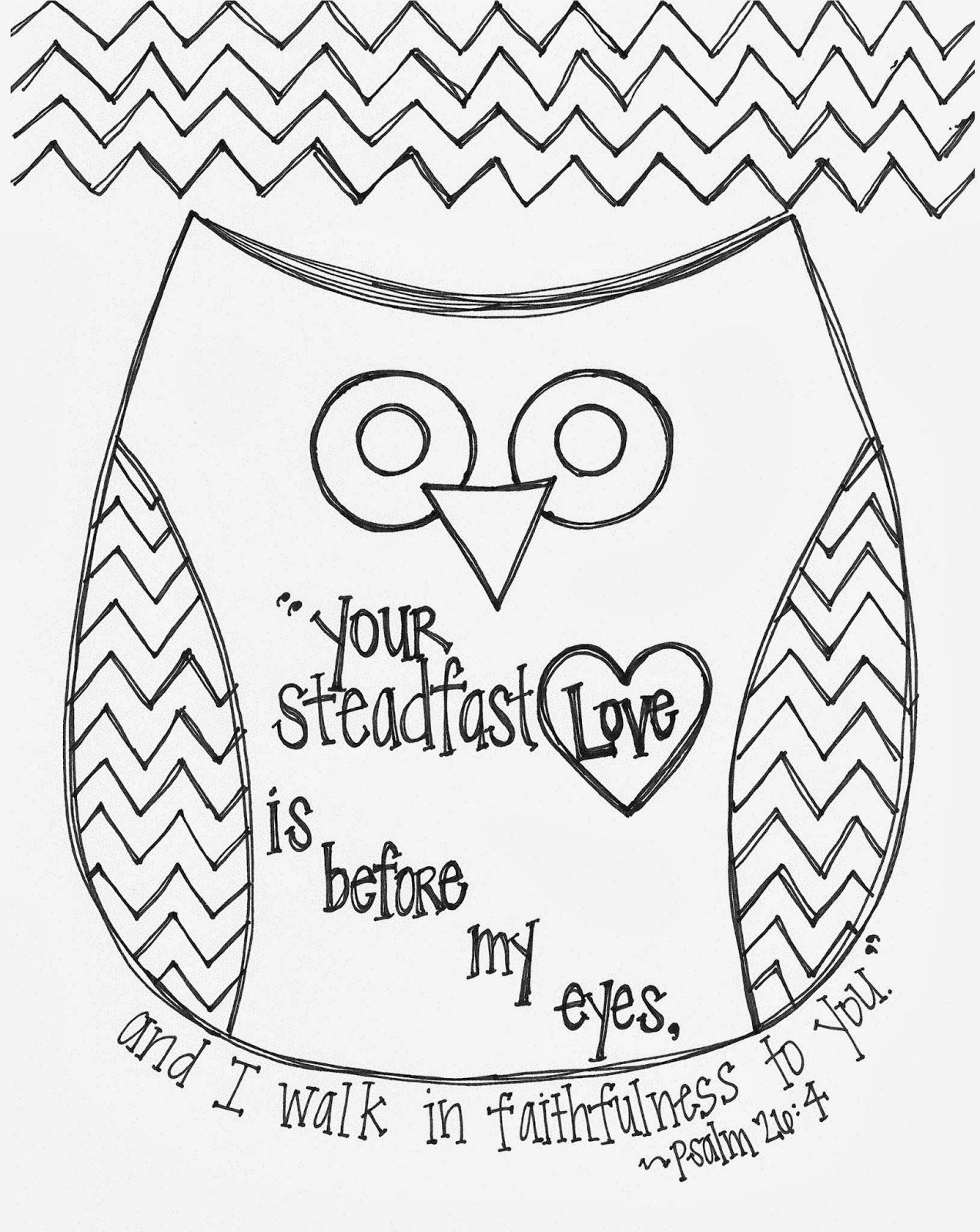 Free Valentine's Day Bible Verse Owl Coloring Page Religious Ed 1273x1600 Free Valentine's Day Bible Verse Owl Coloring Page Religious Ed