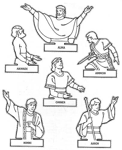 Alma And The Sons Of Mosiah Coloring Sheet 407x500 Alma And The Sons Of Mosiah Coloring Sheet