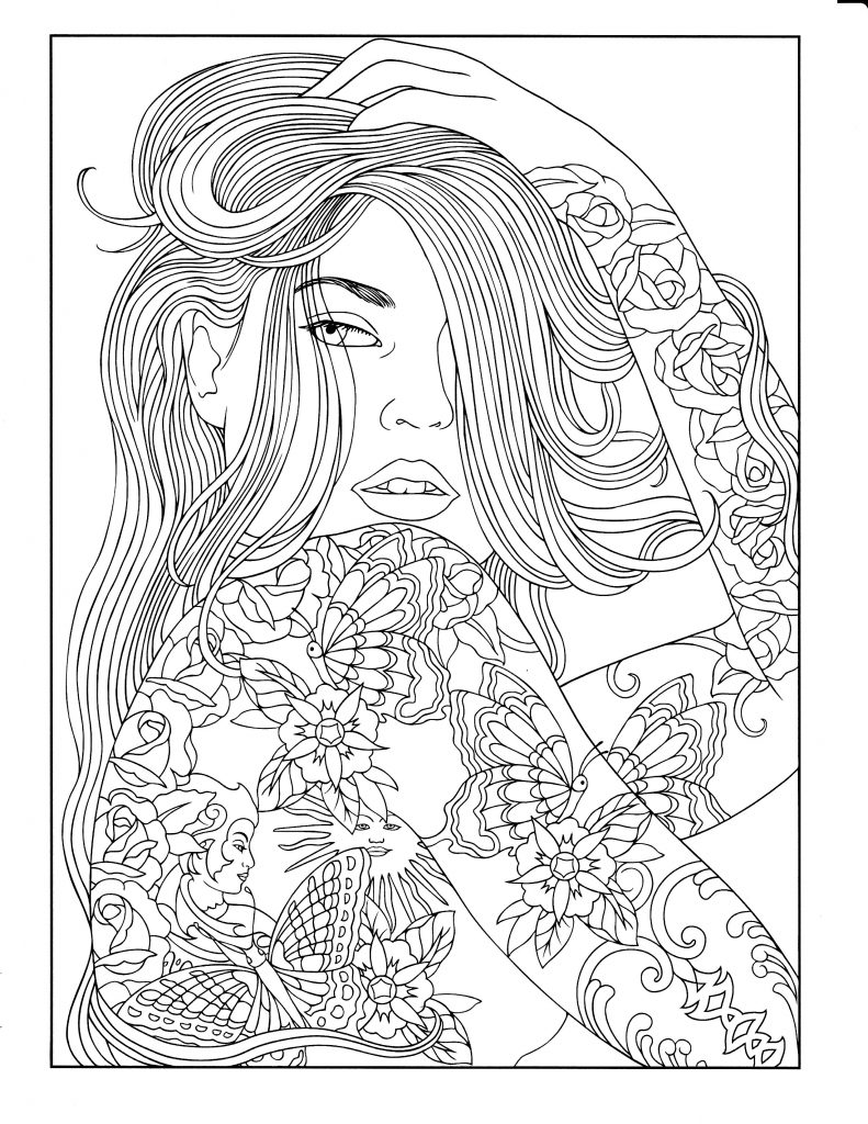 791x1024 Adult Coloring Pages Of People