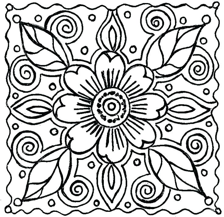 Flower Color Pages Kids Coloring Pages Flowers Flower Mandala 736x714 Flower Color Pages Kids Coloring Pages Flowers Flower Mandala