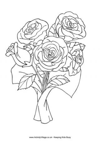 Flower Colouring Pages 320x452 Flower Colouring Pages