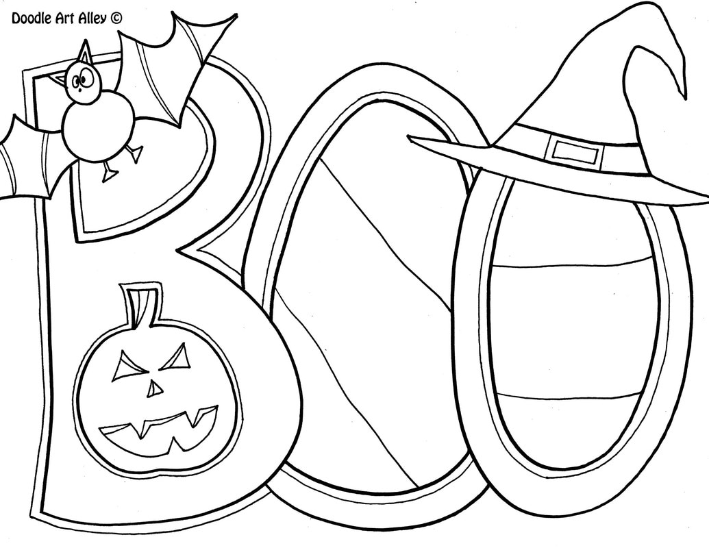 1035x800 Halloween Coloring Pages