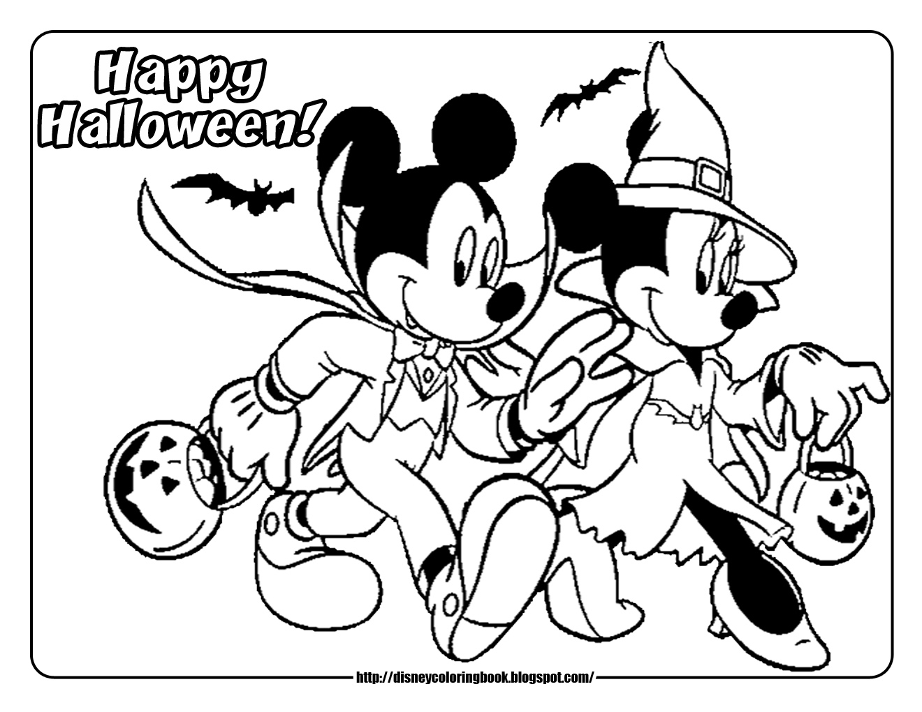 1320x1020 Mickey Mouse Halloween Coloring Pages