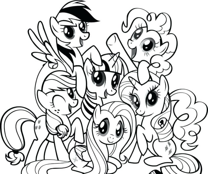 706x588 My Little Pony Coloring Pages To Print Download And Friendship Is