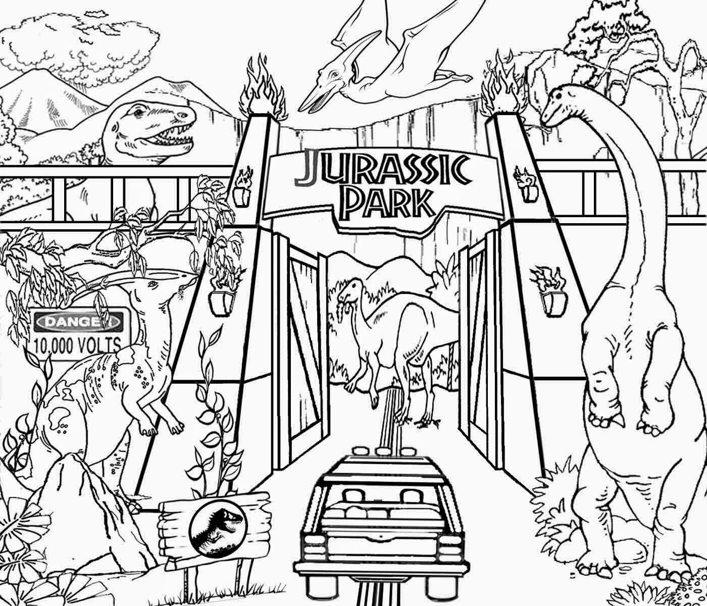 1400x1200 Jurassic Dinosaurs Coloring Pages Bgcentrum