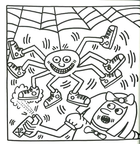 487x500 Keith Haring Coloring Pages Coloring Pages Impressionist Art