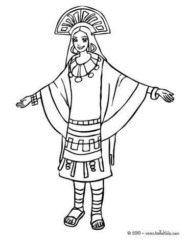 364x470 Inca Princess Coloring Page Coloring Princess