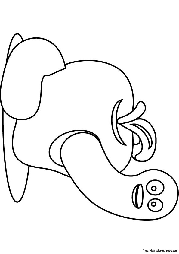 595x842 Printable Aapple And Worm Coloring Sheet For Kidsfree Printable