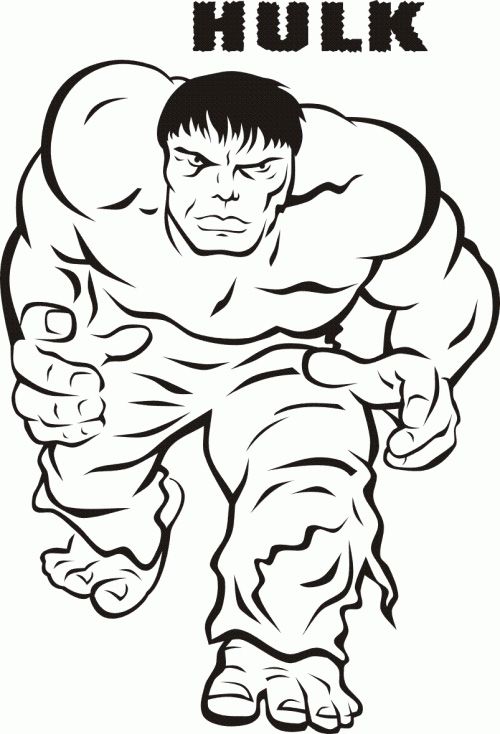500x734 Incredible Hulk Coloring Pages Printable Httpfreecoloring Pages