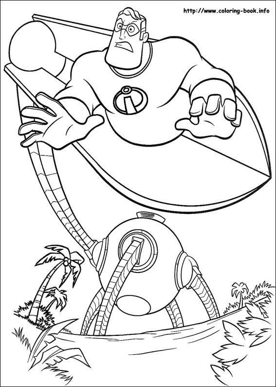 The Incredibles Coloring Picture 567x794 The Incredibles Coloring Picture