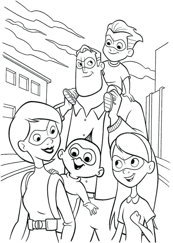 The Incredibles Coloring Pages 600x840 The Incredibles Coloring Pages