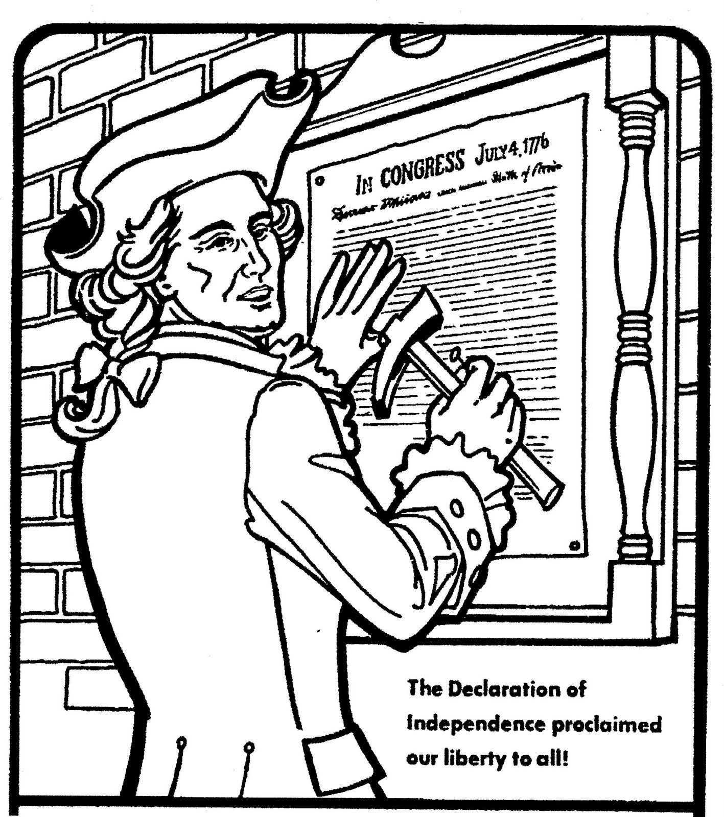 1417x1600 Declaration Of Independence Coloring Pages Printable Coloring