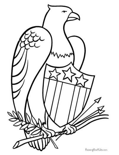 403x522 Eagle Coloring Pages Independence Day Fourth Of July Education 4