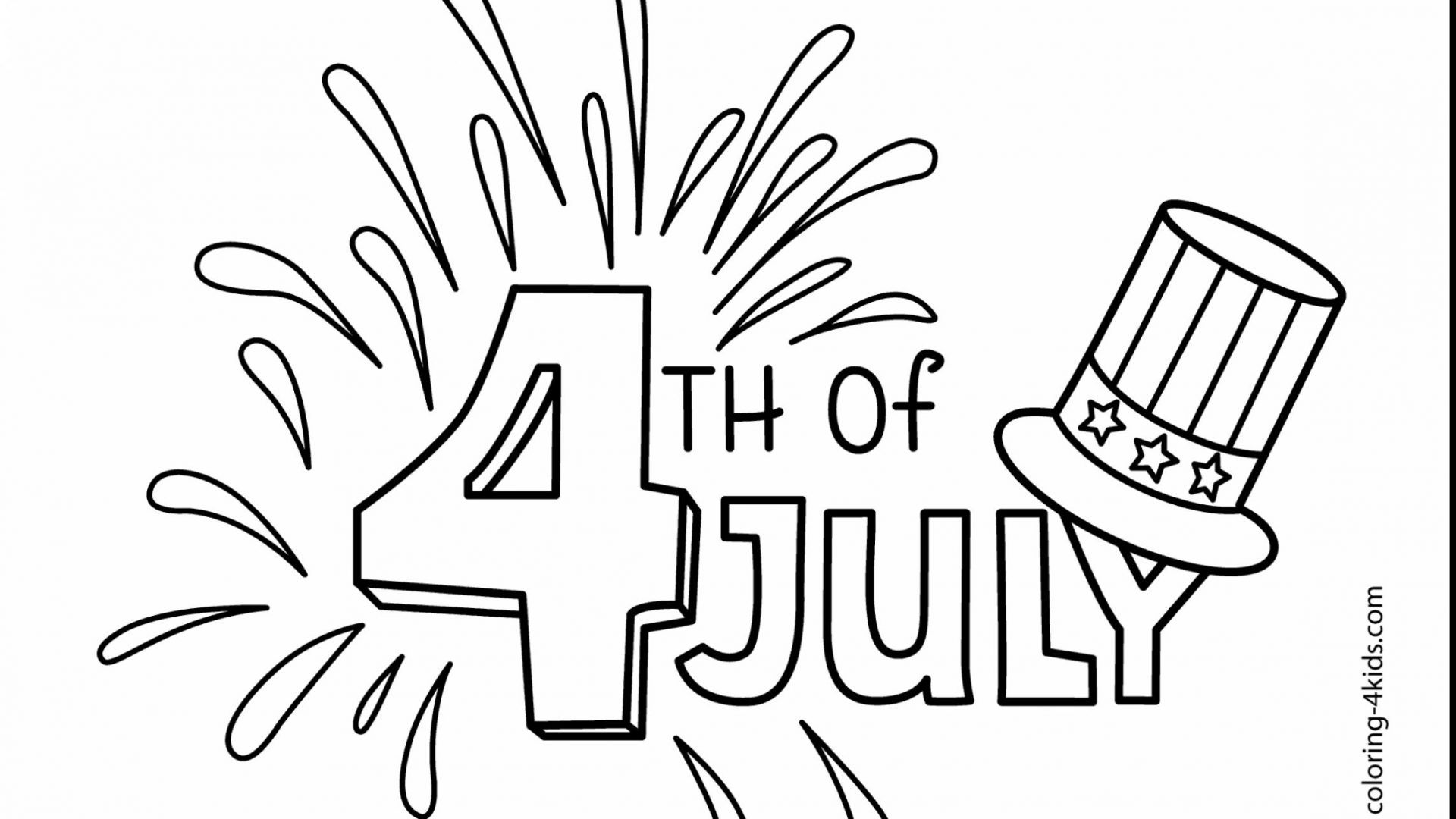 1920x1080 Remarkable Independence Day Coloring Pages Printable With Memorial