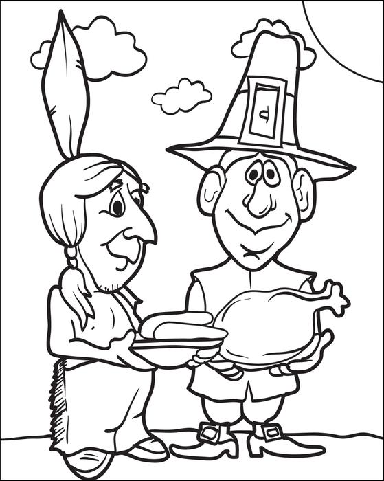 559x700 Free Printable Pilgrim Coloring Pages For Kids
