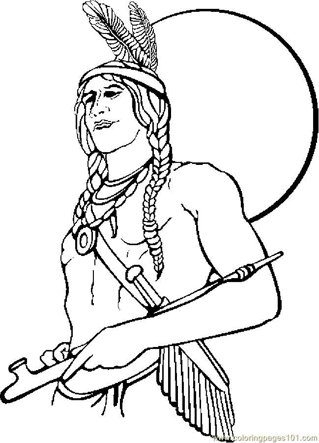 Native American Coloring Pages Printable 649x900 Native American Coloring Pages Printable