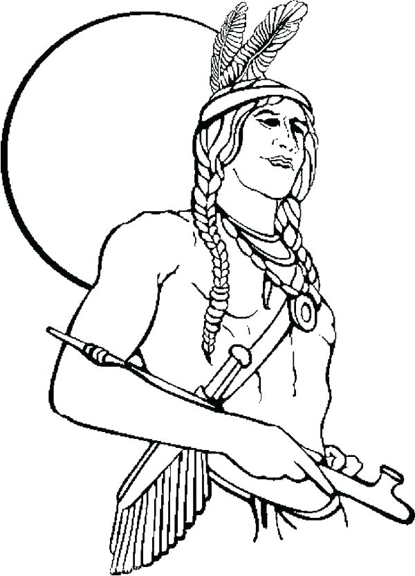American Indian Coloring Pages North Coloring Page With Coloring 600x832 American Indian Coloring Pages North Coloring Page With Coloring