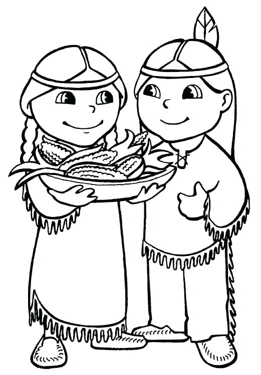 521x750 Free Thanksgiving Indian Coloring Pages Coloring Pages Printable