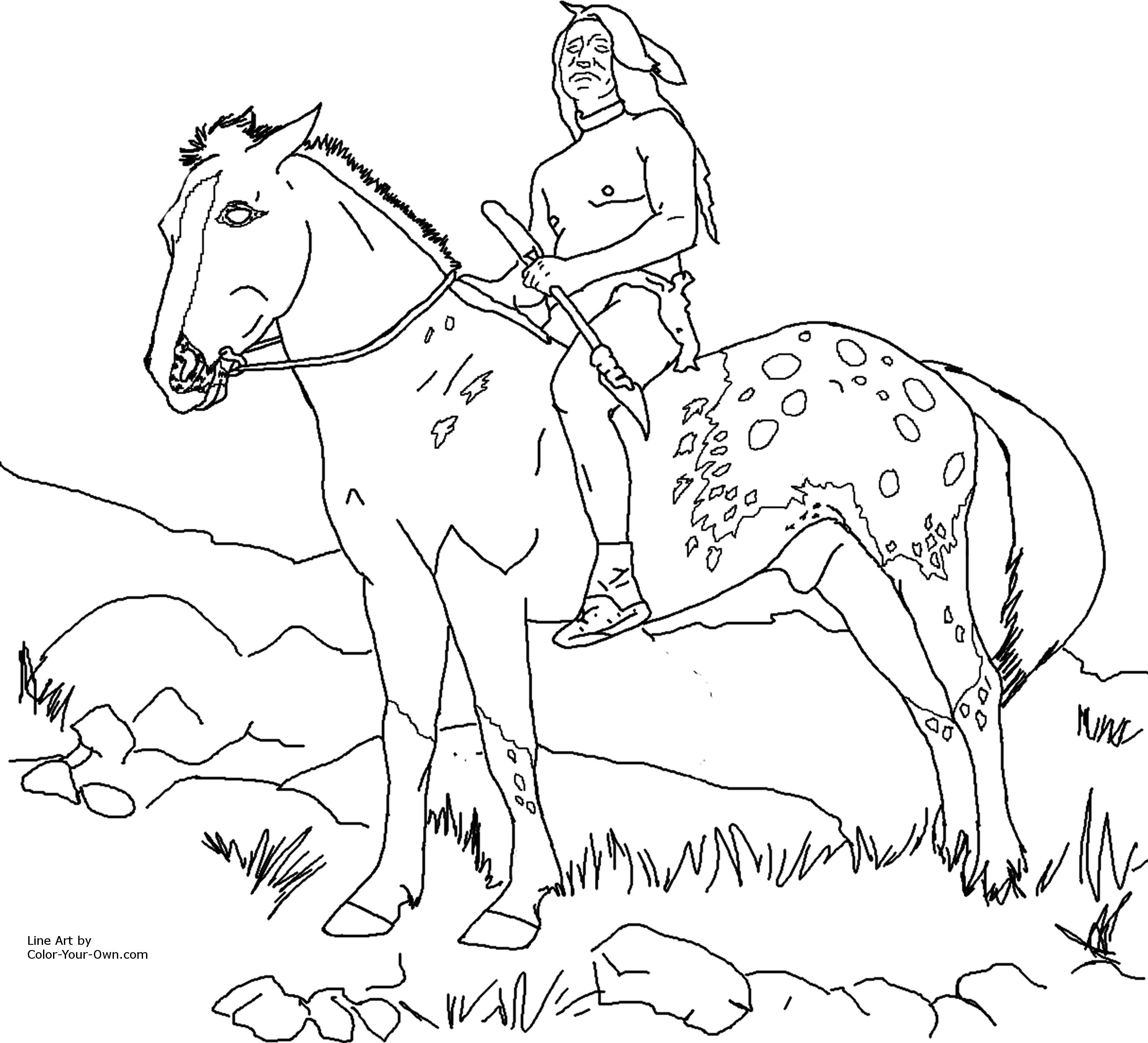 2641x2400 Indian Coloring Pages